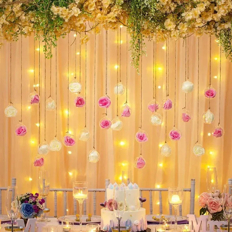 6 Photophores en verre | Ambiance raffinée et lumineuse 6 pièces (sans bougies) / 6 cm Lunyris