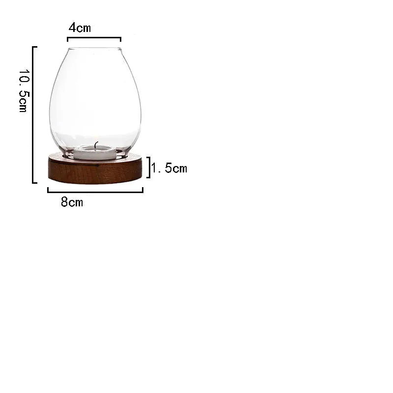 Bougeoir transparent | Ambiance lumineuse et moderne Transparent Lunyris