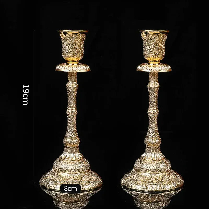 Chandelier vintage | Charme rétro pour une décoration élégante Grand doré 2 pièces Lunyris