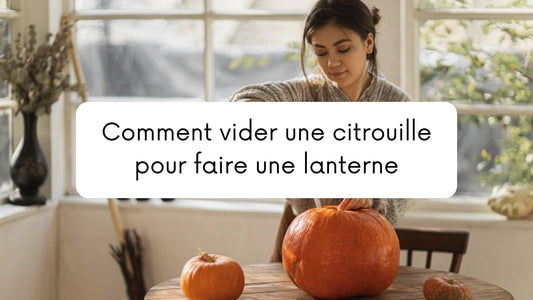 Comment vider une citrouille pour faire une lanterne