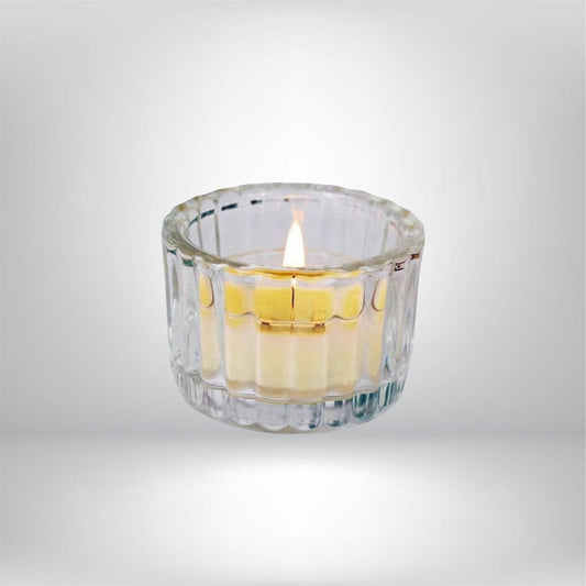 2 Bougeoirs en verre | Élégance et transparence lumineuse Transparent 2 pièces Lunyris