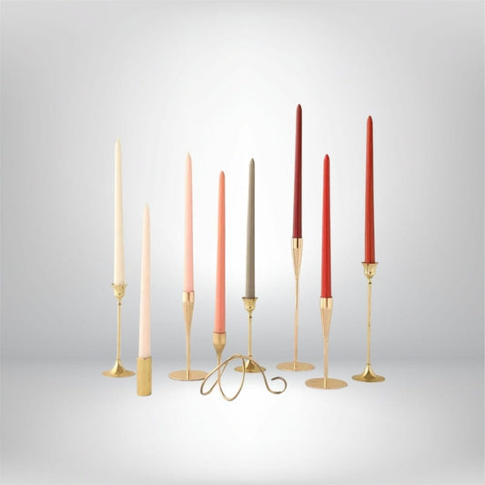 4 Bougies bougeoir | Accessoire déco chic et intemporel Lunyris