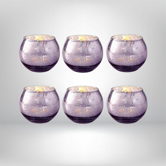 6 Photophores verre | Ambiance chaleureuse et intemporelle Lunyris