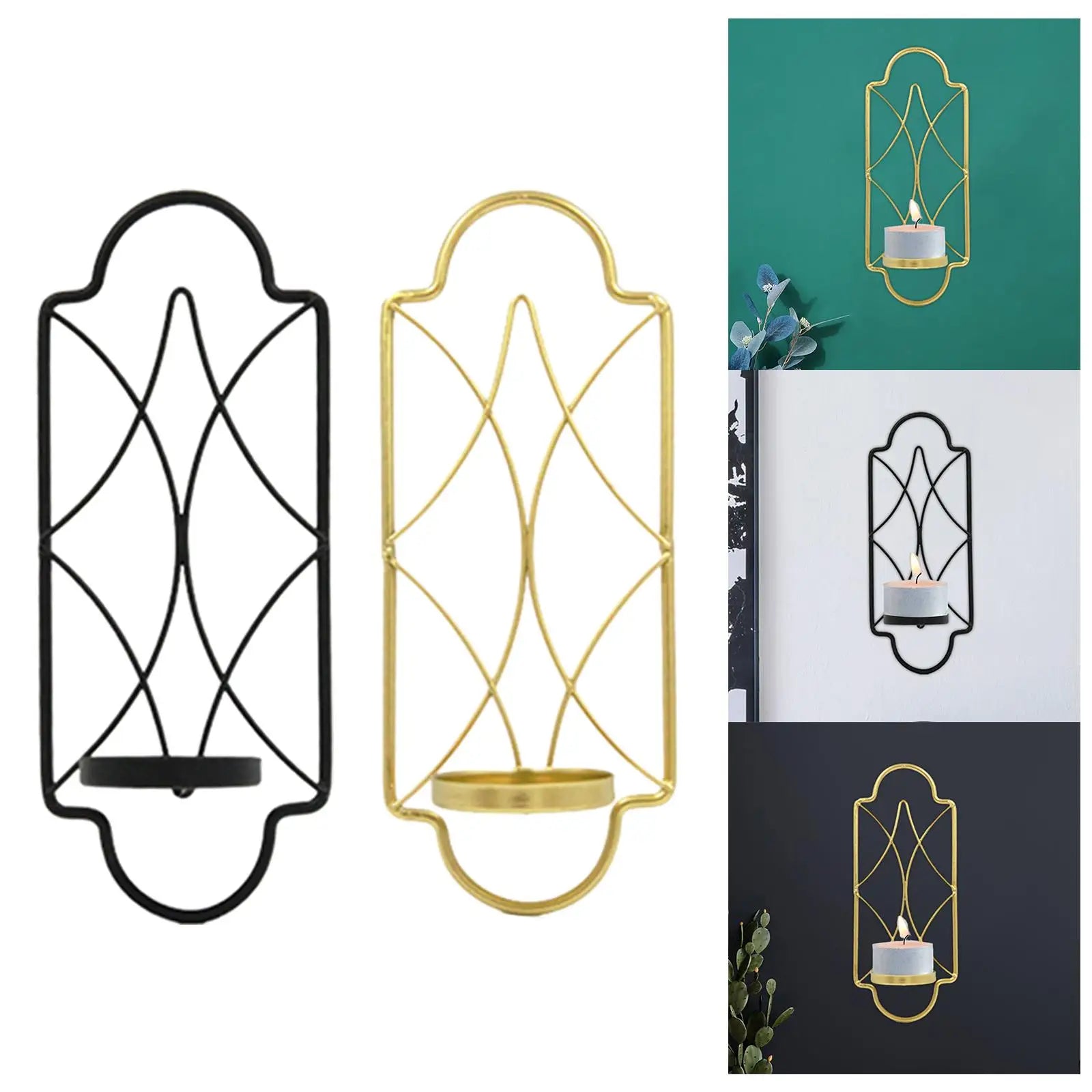 Bougeoir applique murale | Décoration élégante pour illuminer vos murs Lunyris