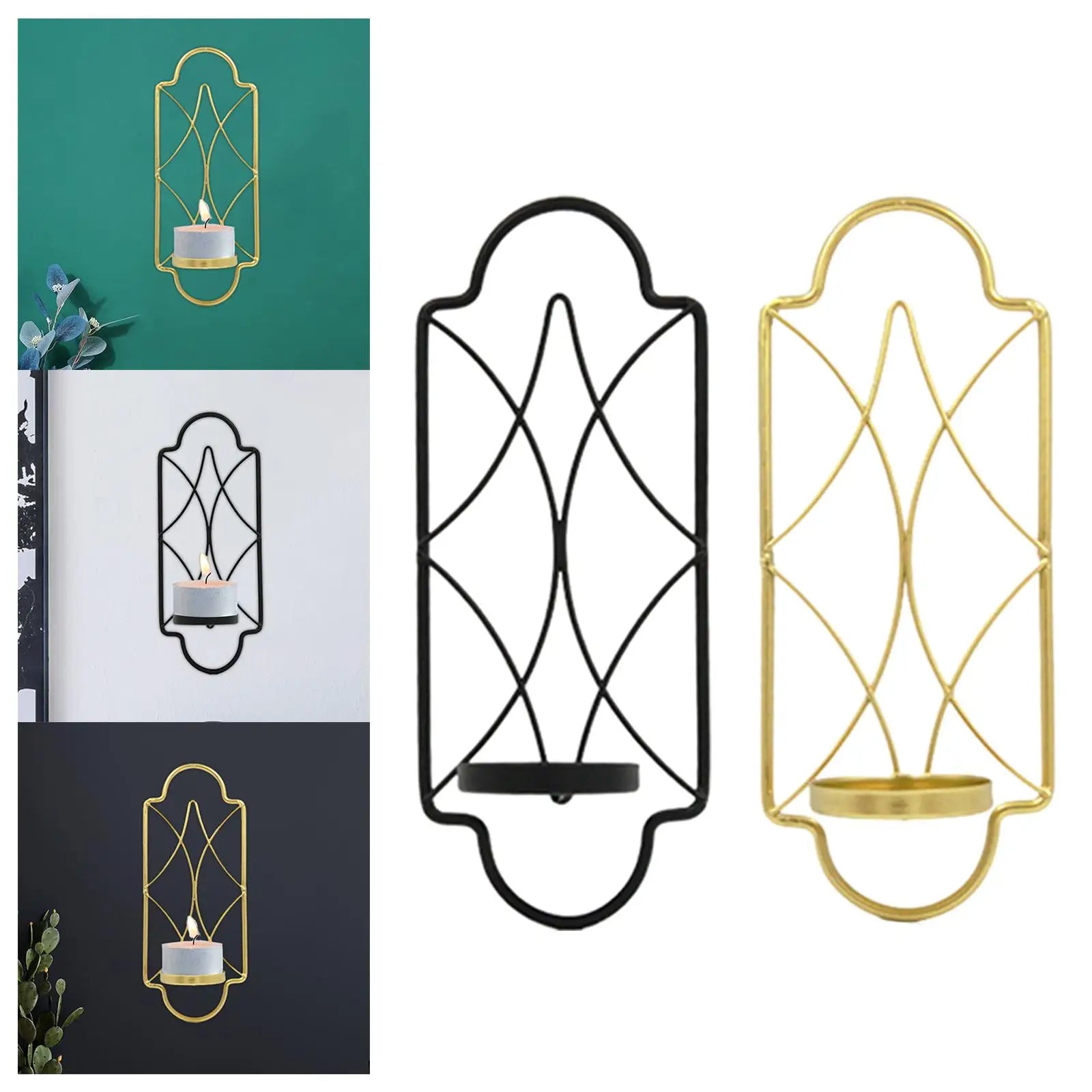 Bougeoir applique murale | Décoration élégante pour illuminer vos murs Lunyris