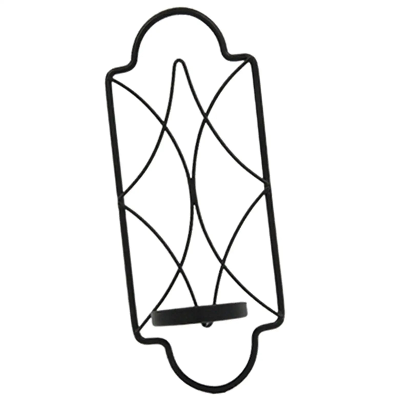 Bougeoir applique murale | Décoration élégante pour illuminer vos murs Noir Lunyris