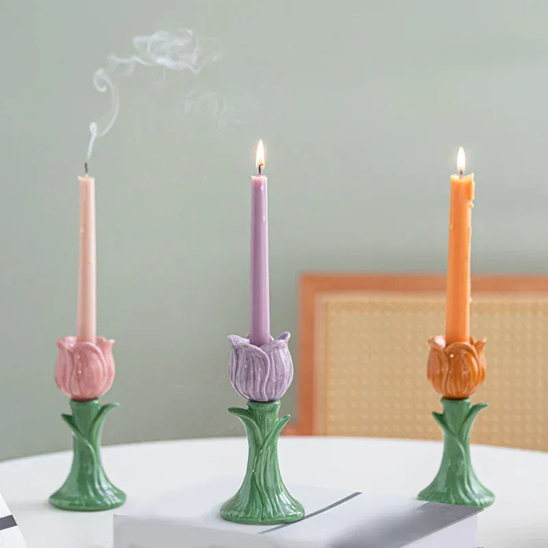 Bougeoir coloré | Décoration vive et florale pour votre intérieur Lunyris