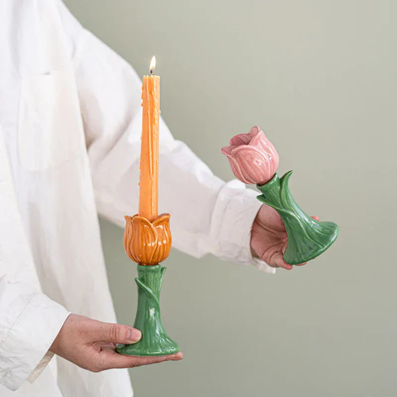 Bougeoir coloré | Décoration vive et florale pour votre intérieur Lunyris