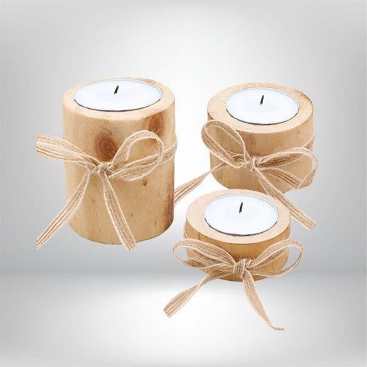 Bougeoir en bois | Élégance rustique pour décorer votre intérieur Lunyris