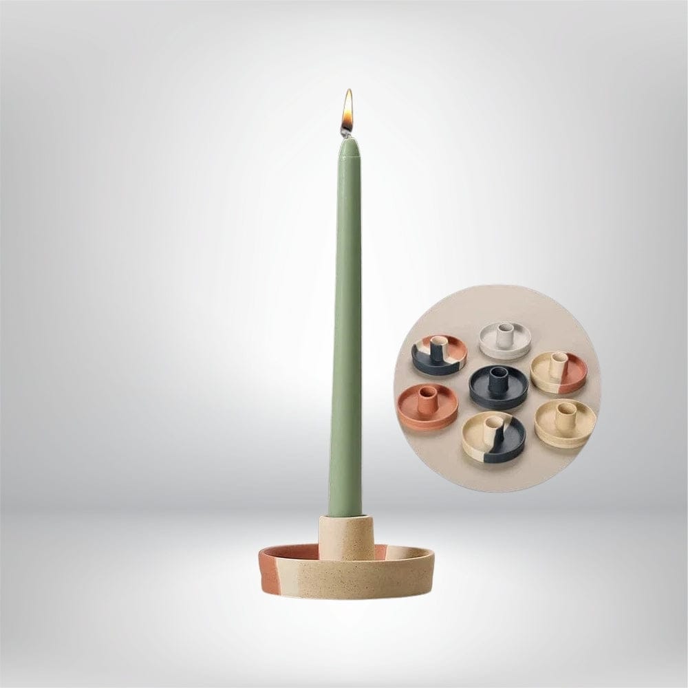 Bougeoir en céramique | Élégance sobre pour sublimer votre intérieur Lunyris