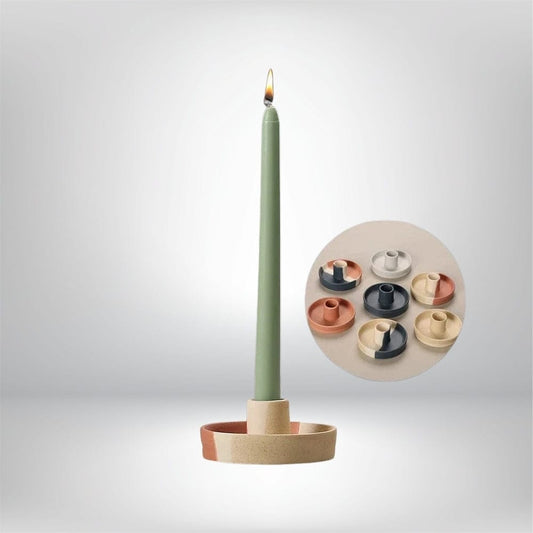 Bougeoir en céramique | Élégance sobre pour sublimer votre intérieur Lunyris