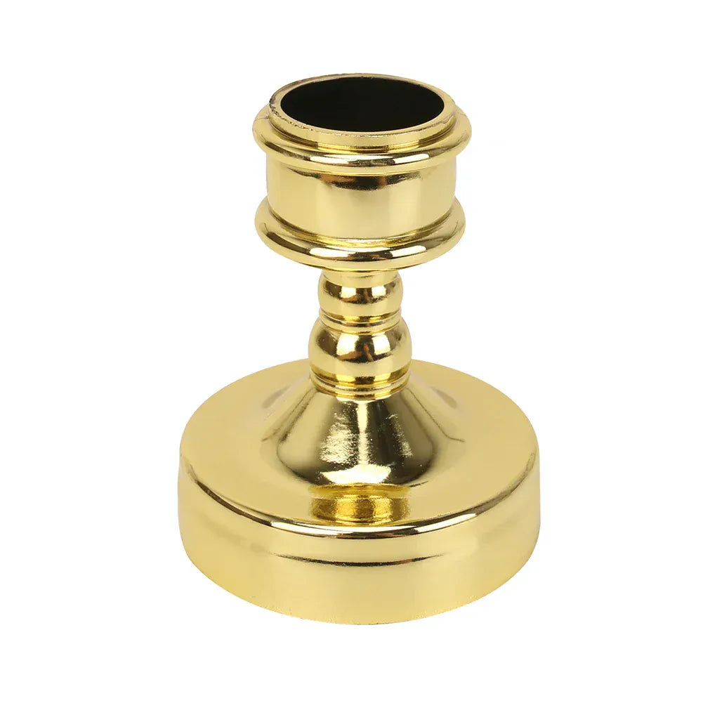 Bougeoir en étain | Accessoire raffiné au style vintage Doré / 18 pièces Lunyris