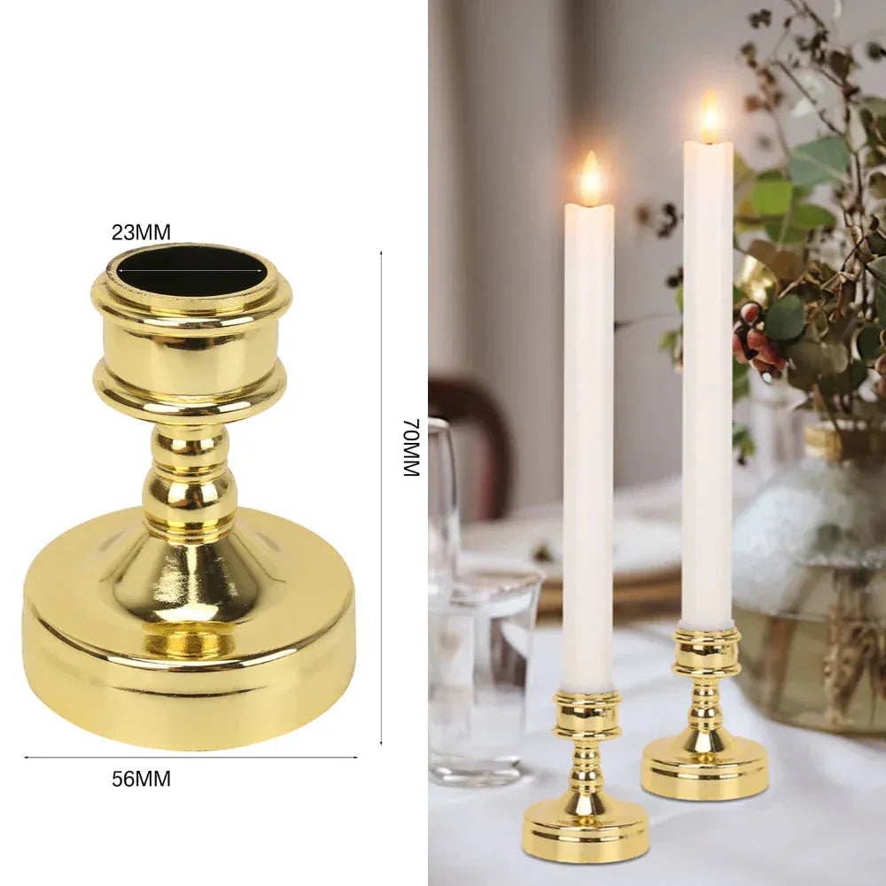 Bougeoir en étain | Accessoire raffiné au style vintage Lunyris