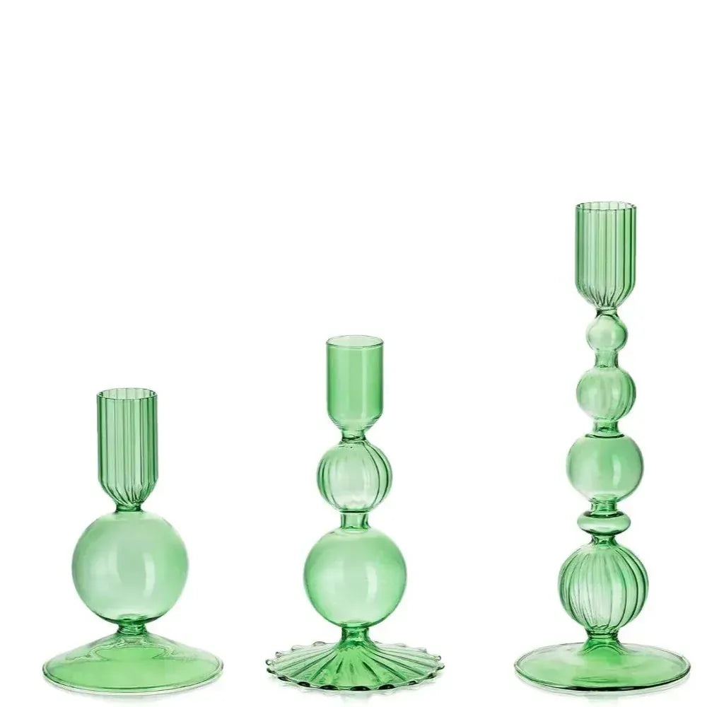 Bougeoir moderne | Accessoire chic pour un intérieur tendance Vert Lunyris