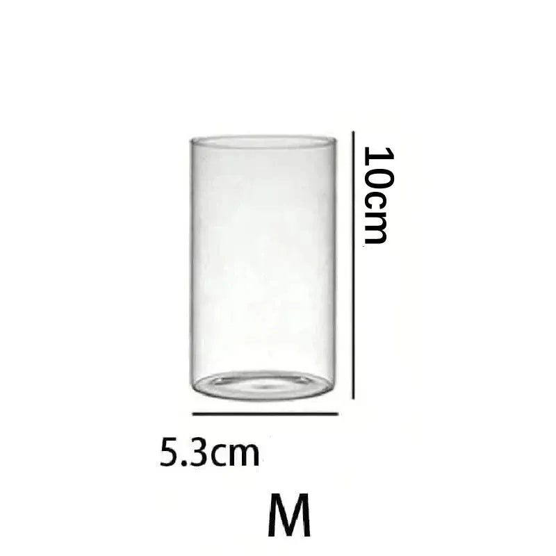 Bougeoir verre | Transparence raffinée 10x5.3 cm Lunyris