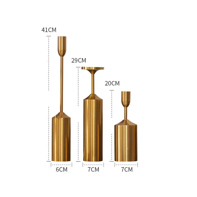 Grand bougeoir sur pied | Élégance majestueuse pour sublimer votre intérieur Set 1 Lunyris