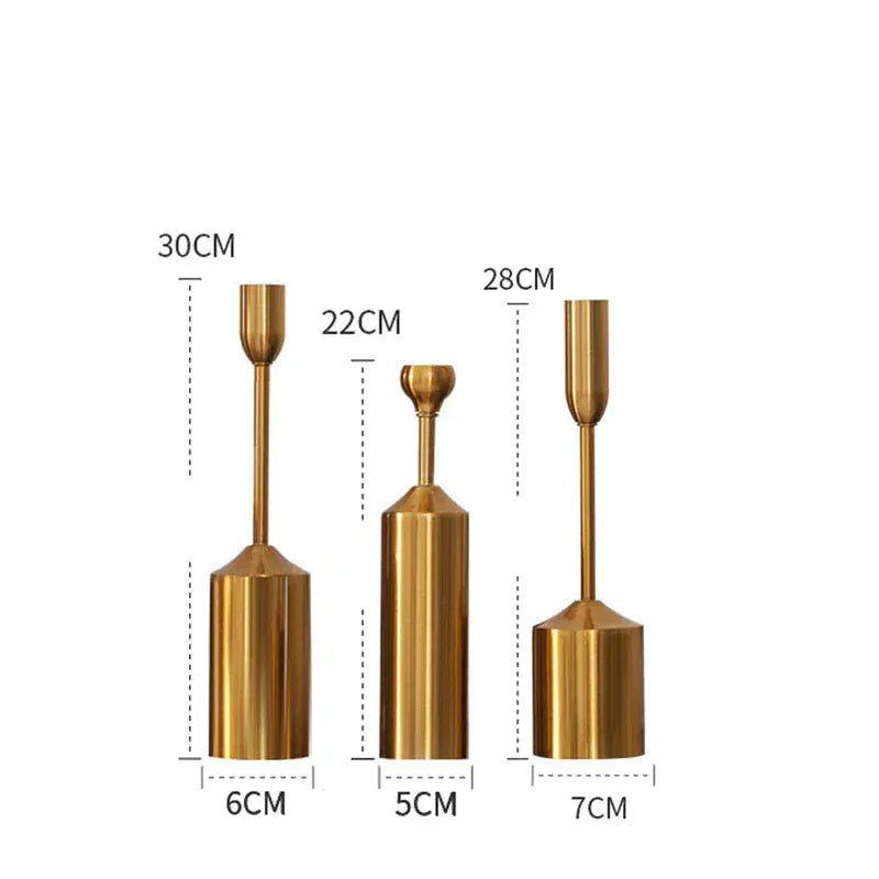 Grand bougeoir sur pied | Élégance majestueuse pour sublimer votre intérieur Set 2 Lunyris