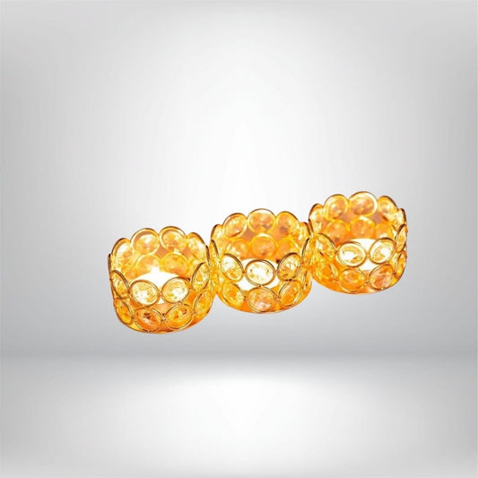 Photophore mariage | Ambiance chaleureuse pour sublimer vos tables Doré Lunyris